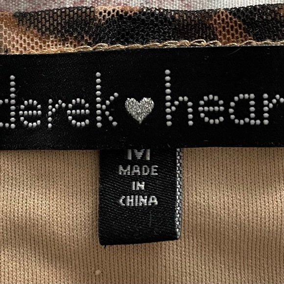 Derek Heart animal print lined round neck mini dress, size M boho Y2K summer - Picture 2 of 12